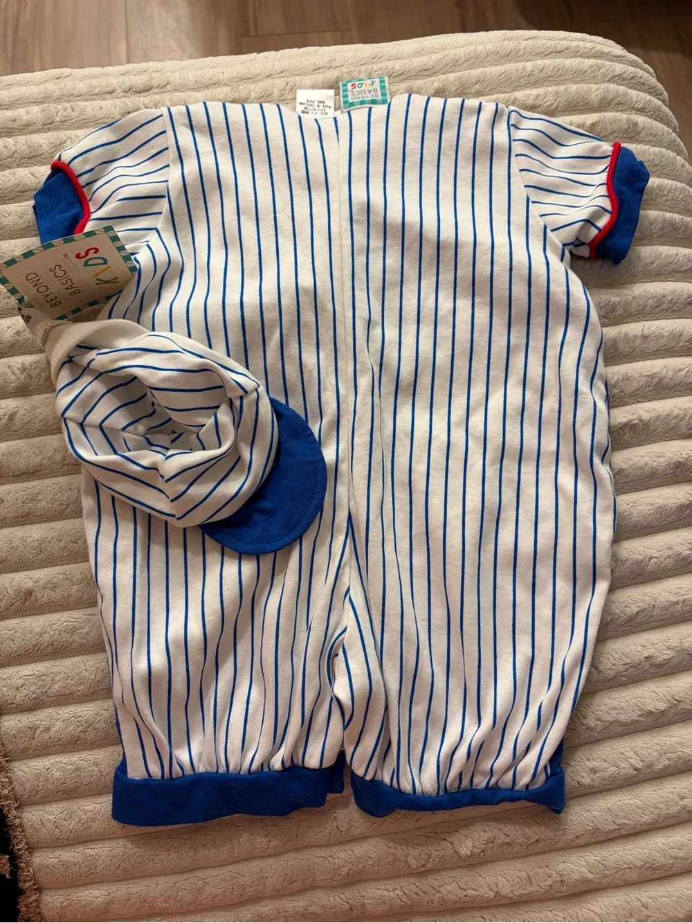 Beyond Basics kids 6-9 mo baseball vintage outfit